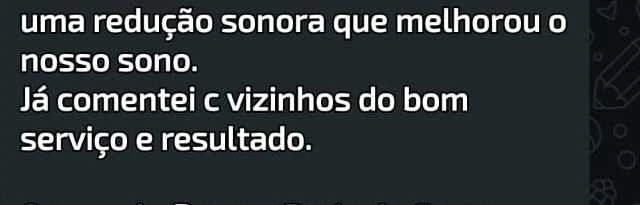 Mensagem original de cliente sobre mais tranquilidade para dormir